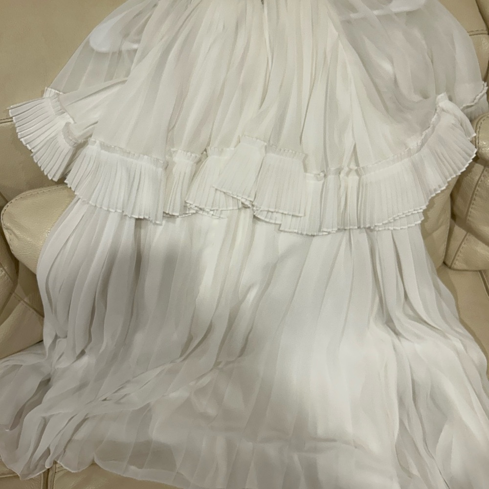 CHLOE girls chiffon pleated dress size 10 - Picture 2 of 7